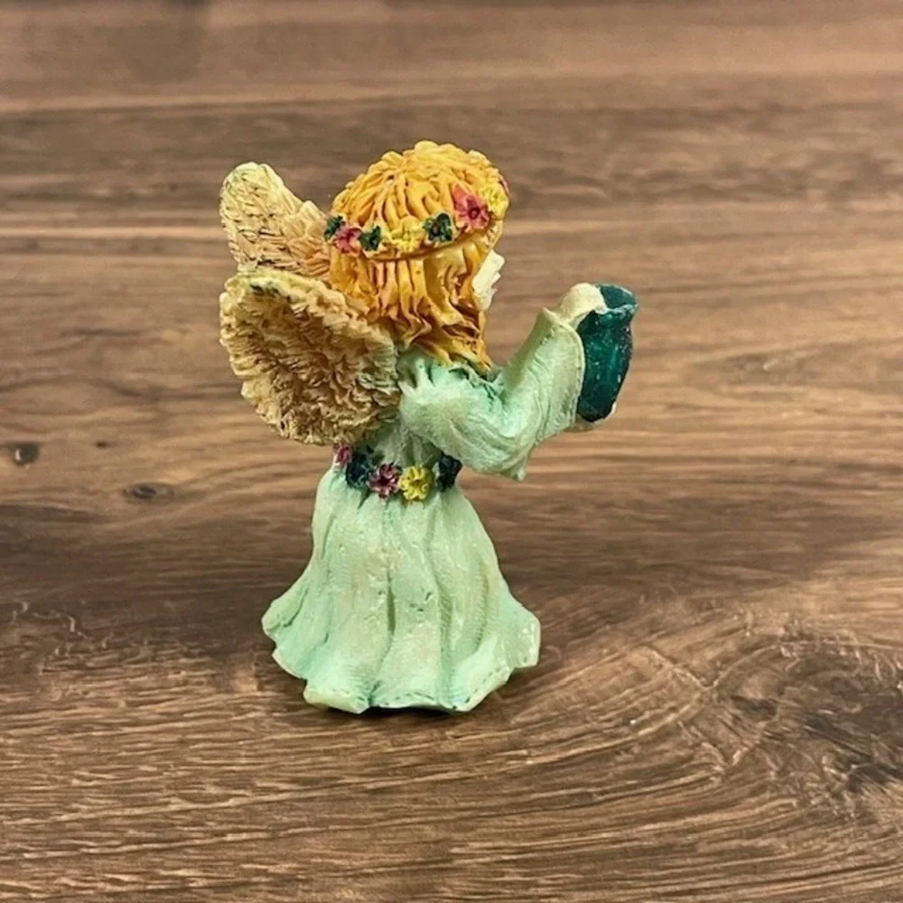 Miniature Whimsical Fairy Pixie figurines Fantasy Garden Floral Set of 3